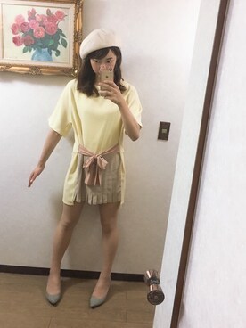 「made in HEAVEN（メイドインヘブン）のアイテム」を使った、◎さん（レディース・165cm）の夏コーディネート