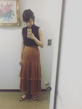 「PROPORTION BODY DRESSING（プロポーションボディドレッシング）のアイテム（ワンピース/ドレス）」を使った、◎さん（レディース・165cm）の夏コーディネート