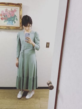「URBAN RESEARCH DOORS（アーバンリサーチドアーズ）のアイテム（イヤリング）」を使った、◎さん（レディース・165cm）の冬コーディネート