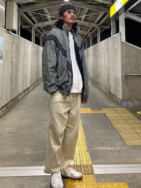 「PERSON'S（パーソンズ）のアイテム（トップス）」を使った、matyyyさん（メンズ・184cm）の冬コーディネート