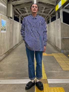 「UNIQLO（ユニクロ）の50色ソックス（消臭機能付き）（ソックス/靴下）」を使った、matyyyさん（メンズ・184cm）の春コーディネート