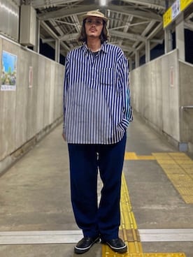 「TENBOX（テンボックス）のアイテム（キャップ）」を使った、matyyyさん（メンズ・184cm）の春コーディネート