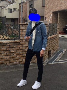 「adidas（アディダス）のadidas timing originals SANTIAGO（アナログ腕時計、ホワイト系）」を使った、拓真さん（メンズ・181cm）の春コーディネート