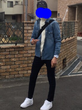 「ナイキエアマックスデー」｜「アイテム（ブルゾン）」を使った、拓真さん（メンズ・177cm）の春コーディネート