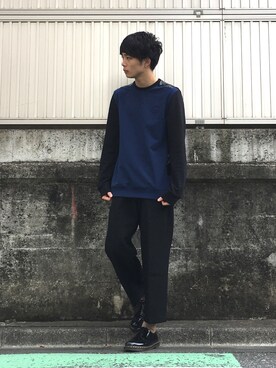 Fred Perry Raf Simons フレッドペリーラフシモンズ のスウェットを使った人気ファッションコーディネート Wear