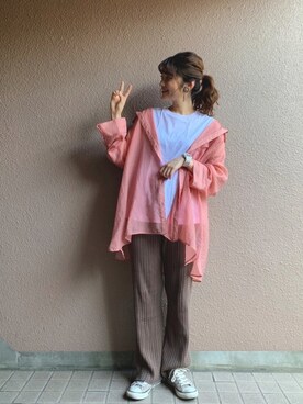 ®️inaさん（レディース・159cm）の秋コーディネート