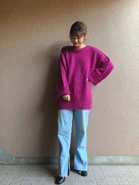 「LOWRYS FARM（ローリーズファーム）のストレッチヒールブーツ　851418（ブーツ）」を使った、®️inaさん（レディース・159cm）の秋コーディネート