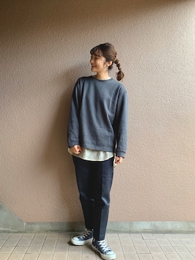 「Wrangler」｜「アイテム（その他アウター）」を使った、®️inaさん（レディース・158cm）の冬コーディネート