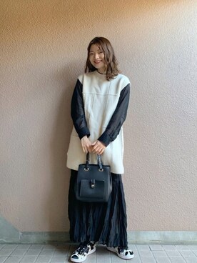 「kastane_ootd」｜「アイテム（その他アウター）」を使った、®️inaさん（レディース・159cm）の秋コーディネート