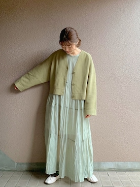 「ペールトーン」｜「アイテム（ワンピース/ドレス）」を使った、®️inaさん（レディース・159cm）の冬コーディネート