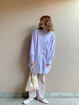 「UNIQLO U」｜「アイテム（ソックス/靴下）」を使った、®️inaさん（レディース・159cm）の冬コーディネート