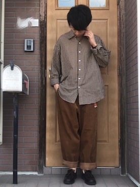 「アイテム（アナログ腕時計）」を使った、きみ太郎さん（メンズ・170cm）の春コーディネート