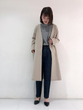 「アパートバイローリーズ」｜「アイテム（その他アウター）」を使った、yoshiさん（レディース・161cm）の秋コーディネート