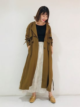 「アパートバイローリーズ」｜「アイテム（その他アウター）」を使った、yoshiさん（レディース・161cm）の秋コーディネート