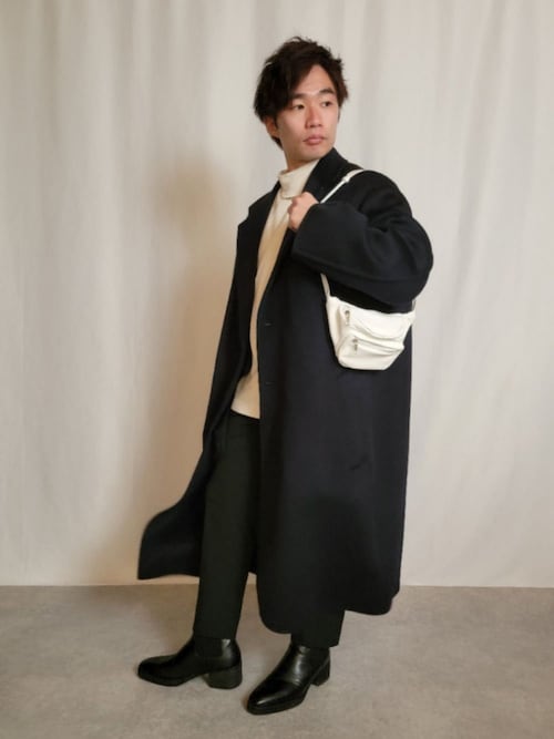 チェスターコートを使ったメンズ人気ファッションコーディネート Sciaky