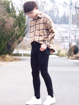 「DHOLIC SELECT（ディーホリックセレクト）のアイテム」を使った、Riruさん（メンズ・176cm）の春コーディネート