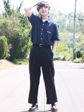 「DHOLIC SELECT（ディーホリックセレクト）のアイテム」を使った、Riruさん（メンズ・176cm）の春コーディネート