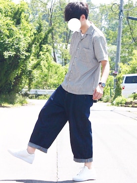 「DHOLIC SELECT（ディーホリックセレクト）のアイテム」を使った、Riruさん（メンズ・176cm）の春コーディネート