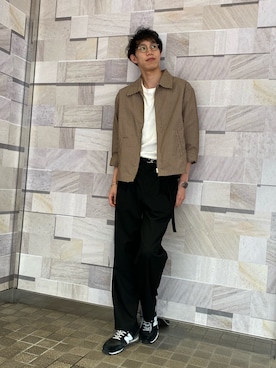 「NECESSARY or UNNECESSARY（ネセサリーオアアンネセサリー）のアイテム」を使った、toolさん（メンズ・187cm）の春コーディネート