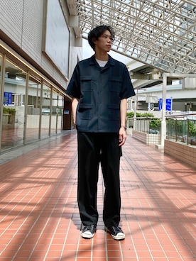 「hobo(ホーボー)のアイテム」を使った、toolさん(メンズ・187cm)の夏コーディネート