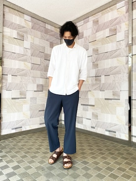 「ADAM ET ROPE'（アダムエロペ）のアイテム（その他）」を使った、toolさん（メンズ・187cm）の夏コーディネート