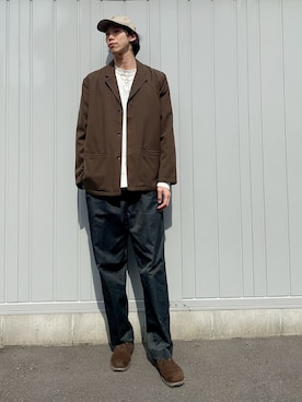 「Gramicci（グラミチ）のアイテム（ジャケット/アウター）」を使った、toolさん（メンズ・187cm）の春コーディネート