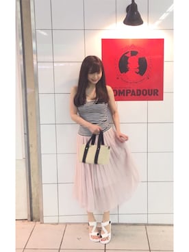 「ドラフトレプシィム」｜まぁさん（レディース・160cm）の夏コーディネート