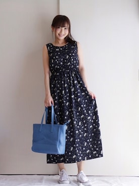 「sankyo shokai（サンキョウショウカイ）のアイテム（バッグ）」を使った、まぁさん（レディース・160cm）の夏コーディネート