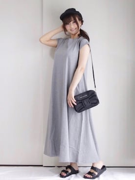 「SonnyLabel」｜「アイテム（キャスケット）」を使った、まぁさん（レディース・160cm）の夏コーディネート