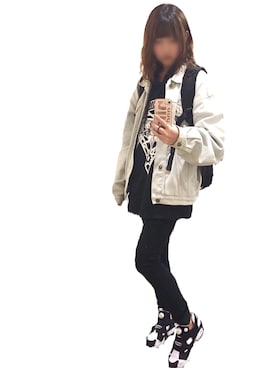 「REBERTAS（リベルタス）のアイテム」を使った、ななんさん（レディース・156cm）の冬コーディネート