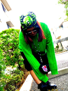 「Supreme （シュプリーム）のアイテム（バンダナ/スカーフ）」を使った、No nameさん（レディース・159cm）の春コーディネート