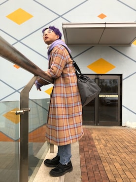 「アイテム（ダッフルコート、その他）」を使った、clown和小仙女さん（メンズ・170cm）の冬コーディネート