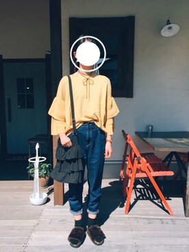 「one way（ワンウェイ）のアイテム（シューズ）」を使った、◎ こ  ま ◎さん（レディース・163cm）の春コーディネート
