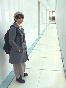 「BEAMS（ビームス）のアイテム（サロペット/オーバーオール）」を使った、mayuwassanさん（レディース・158cm）の秋コーディネート