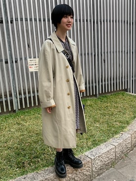 「バーバリー」｜「アイテム（ワンピース/ドレス）」を使った、mayuwassanさん（レディース・158cm）の秋コーディネート