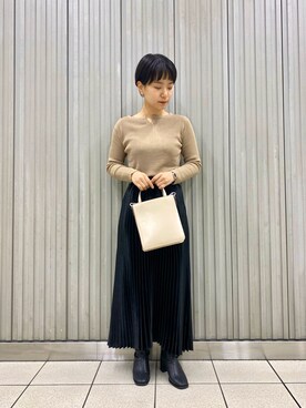 しだみさん（レディース・154cm）の冬コーディネート