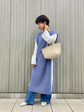 「RODE SKO」｜「アイテム（その他シューズ）」を使った、しだみさん（レディース・154cm）の春コーディネート