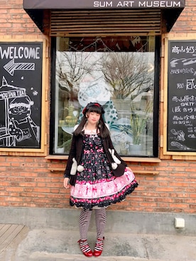 「lolitafashion」｜「アイテム（ジャケット/アウター）」を使った、红糖玛丽さん（レディース・160cm）の冬コーディネート