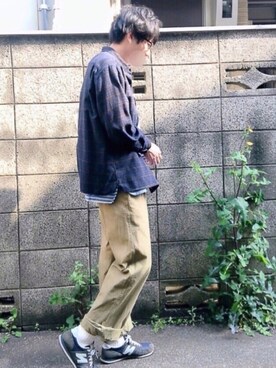 「マーガレット・ハウエル(MARGARET HOWELL)」｜「アイテム（その他）」を使った、りょとさん（メンズ・168cm）の春コーディネート