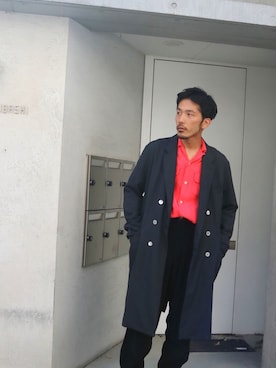 「レーヨンシャツ」｜「アイテム（その他アウター）」を使った、LICLEさん（メンズ・171cm）の秋コーディネート