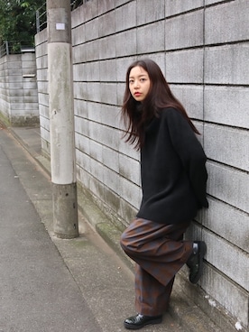 「HAVERSACK」｜LICLEさん（レディース・160cm）の秋コーディネート