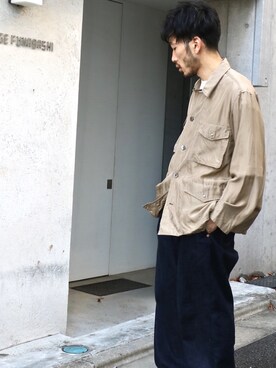 「tim.（ティム）のアイテム（ジャケット/アウター）」を使った、LICLEさん（メンズ・171cm）の春コーディネート