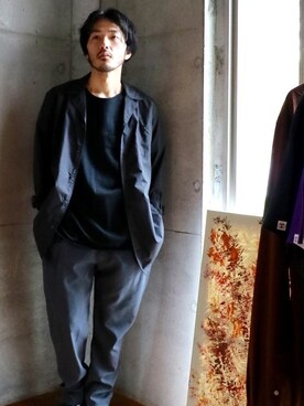 「roundabout（ラウンダバウト）のアイテム」を使った、LICLEさん（メンズ・171cm）の夏コーディネート