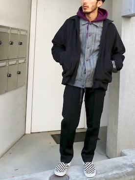 「I（アイ）のアイテム」を使った、LICLEさん（メンズ・171cm）の秋コーディネート