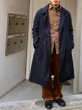 「MASTER&Co（マスターアンドコー）のアイテム（その他アウター）」を使った、LICLEさん（メンズ・171cm）の冬コーディネート