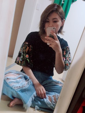 「ORiental TRaffic（オリエンタルトラフィック）の【再値下げ！SALE 50%OFF】【スポーツ系サンダル人気No1！】★スポーツサンダル★5203（サンダル）」を使った、akane tmtさん（レディース・170cm）の夏コーディネート