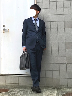 「アイテム（スーツパンツ）」を使った、®️ikuさん（メンズ・173cm・20代）の春コーディネート