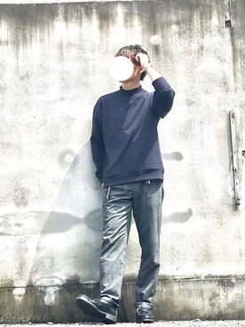 「CASIO」｜「アイテム（スウェット）」を使った、®️ikuさん（メンズ・173cm）の春コーディネート