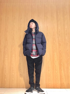 「RAGEBLUE（レイジブルー）のアイテム（ダウンジャケット/コート）」を使った、いなばちさん（メンズ・165cm）の冬コーディネート