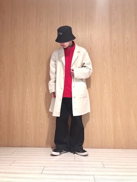 「RAGEBLUE（レイジブルー）のアイテム（その他アウター）」を使った、いなばちさん（メンズ・165cm）の冬コーディネート